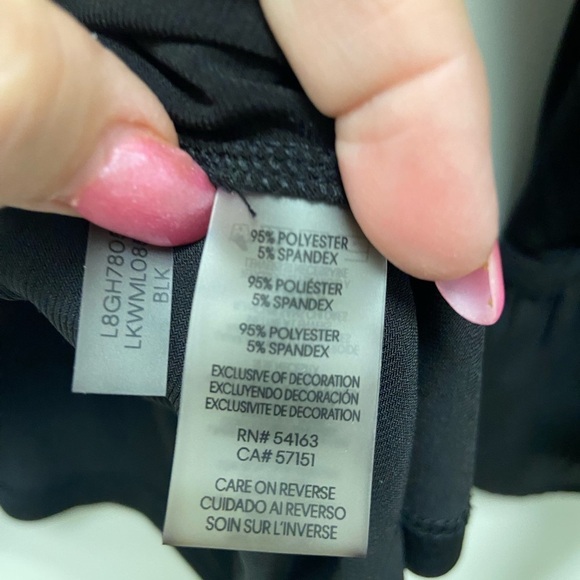 Karl Lagerfeld black blouse women’s size medium - Picture 5 of 7